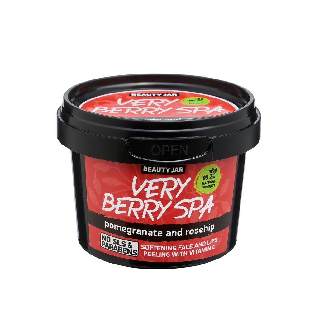 Veido ir lūpų šveitiklis Beauty Jar Very Berry Spa, 120 g kaina ir informacija | Veido prausikliai, valikliai | pigu.lt