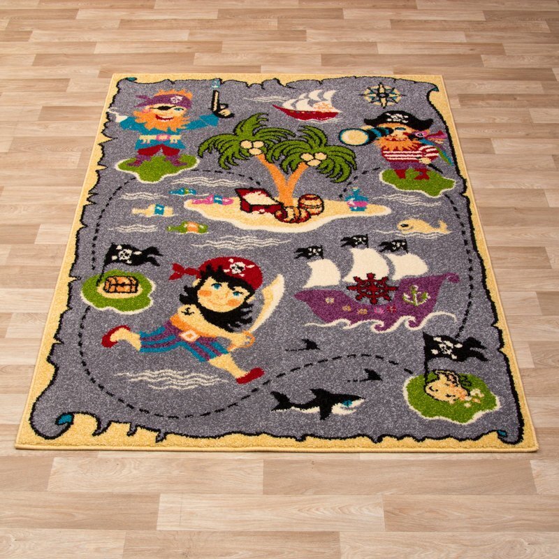 Vaikiškas kilimas Piratai 2, 100x170 cm kaina ir informacija | Kilimai | pigu.lt