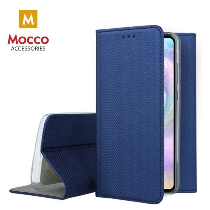 Mocco Smart Magnet Book Case For Huawei P40 Blue kaina ir informacija | Telefono dėklai | pigu.lt
