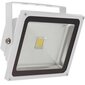 LED lauko prožektorius GX-LED-FL-30W Baltas kaina ir informacija | Lauko šviestuvai | pigu.lt