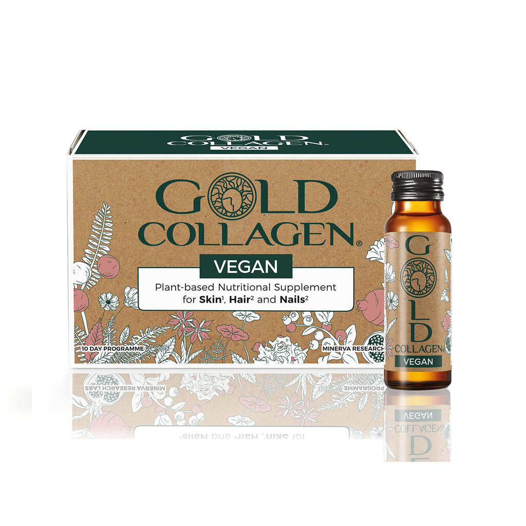 Maisto papildas geriamas kolagenas Gold Collagen Vegan, 10x50 ml kaina ir informacija | Vitaminai, maisto papildai, preparatai grožiui | pigu.lt