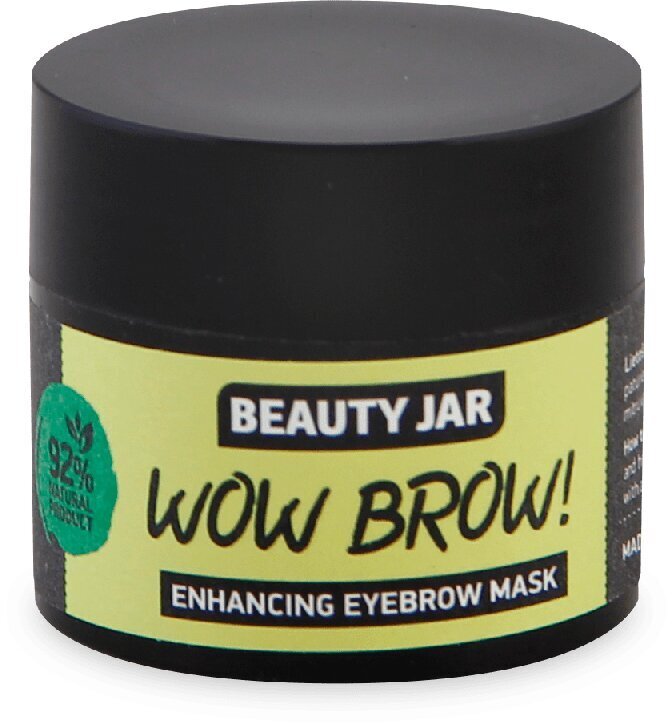 Antakių kaukė Beauty Jar Wow Brow!, 15 ml kaina ir informacija | Veido kaukės, paakių kaukės | pigu.lt