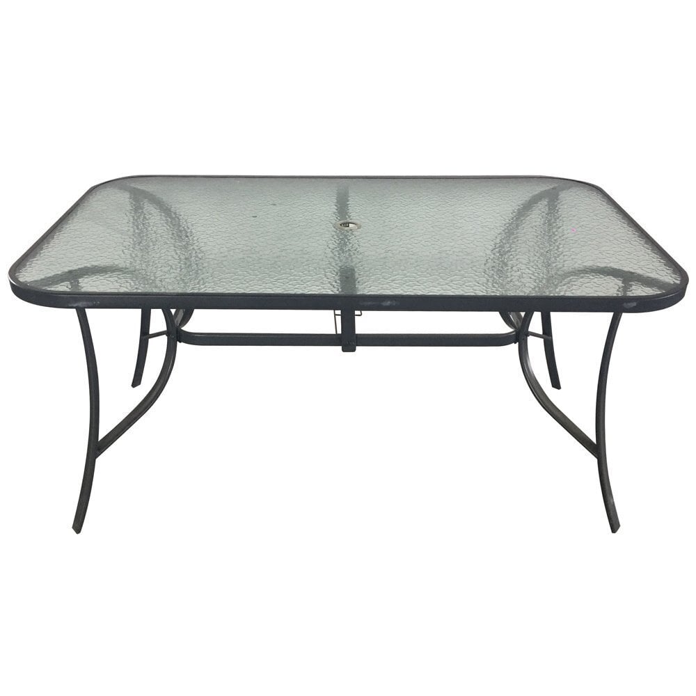 Stalas Patio Genua 150x90cm, tamsiai pilkas kaina ir informacija | Lauko stalai, staliukai | pigu.lt