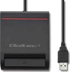 Qoltec 50642 kortelių skaitytuvas kaina ir informacija | Adapteriai, USB šakotuvai | pigu.lt