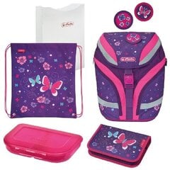 Herlitz Mokyklinis krepšys SoftFlex Plus / Butterfly kaina ir informacija | Kuprinės mokyklai, sportiniai maišeliai | pigu.lt