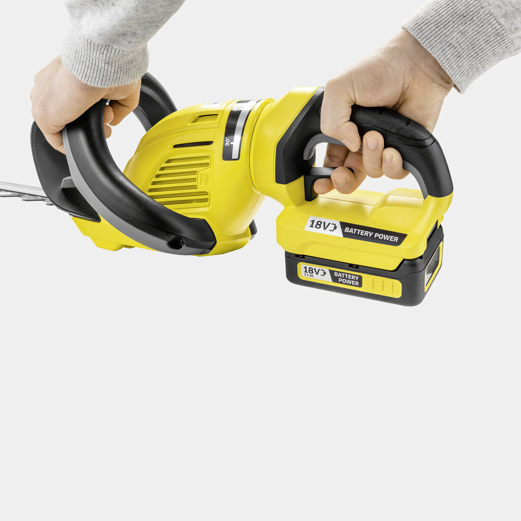 Akumuliatorinės žirklės Karcher HGE 18-50 цена и информация | Gyvatvorių, žolės žirklės | pigu.lt