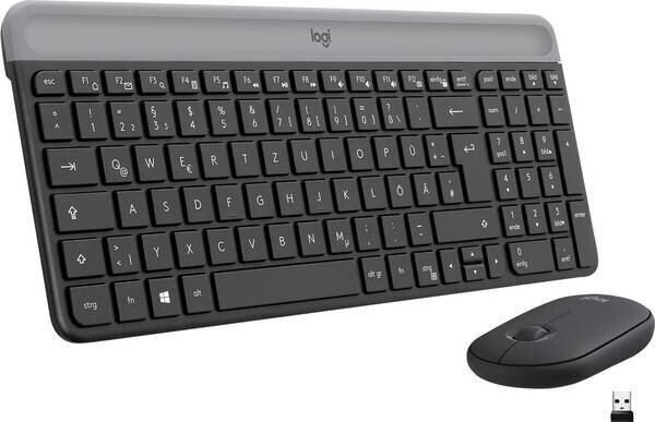 Belaidė klaviatūra Belaidė klaviatūra ir pelė Logitech MK470, pilka kaina |  pigu.lt