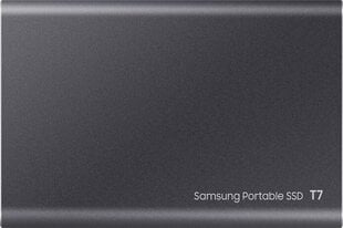 Samsung SSD T7 2 Tб, серый, MU-PC2T0T/WW цена и информация | Samsung Компьютерная техника | pigu.lt