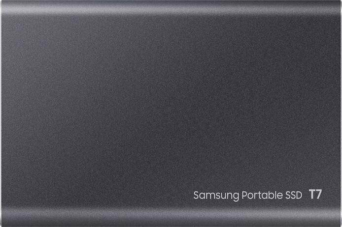 Samsung SSD T7 2TB, Pilka ((MU-PC2T0T/WW) kaina ir informacija | Išoriniai kietieji diskai (SSD, HDD) | pigu.lt