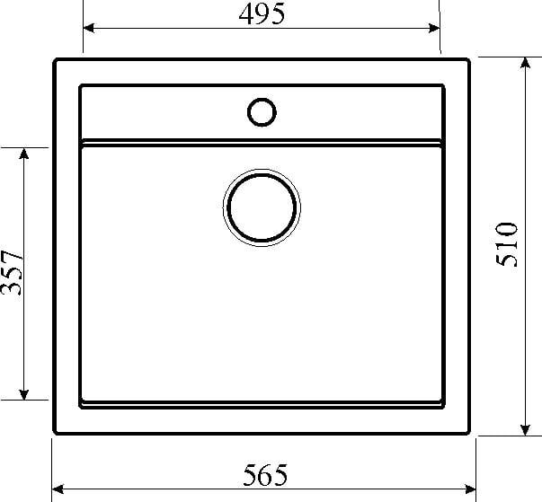 Dirbtinio granito virtuvinė plautuvė Aquasanita Quadro SQQ100, 202 Alumetallic kaina ir informacija | Virtuvinės plautuvės | pigu.lt