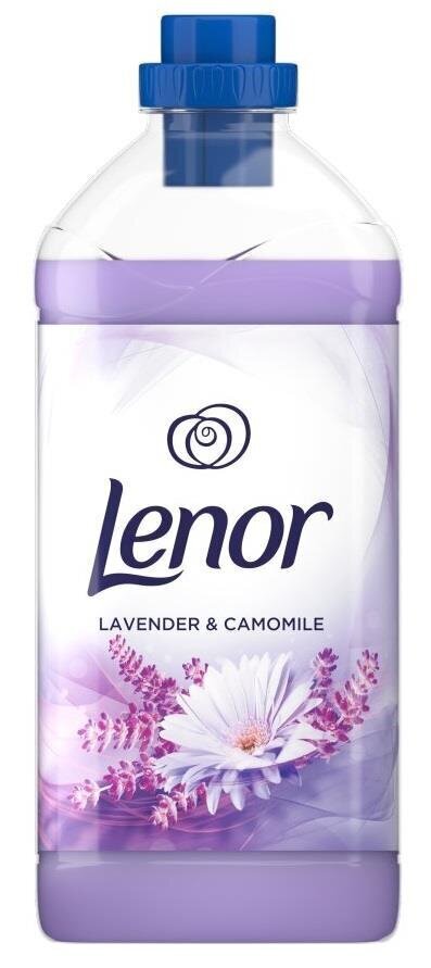 Audinių minkštiklis Lenor Lavender & Camomile, 1,8 l цена и информация | Skalbimo priemonės | pigu.lt