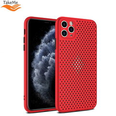 TakeMe "Дышащий" TPU Ультра-тонкий чехол-крышка для Apple iPhone X / Xs Желтый цена и информация | Чехлы для телефонов | pigu.lt