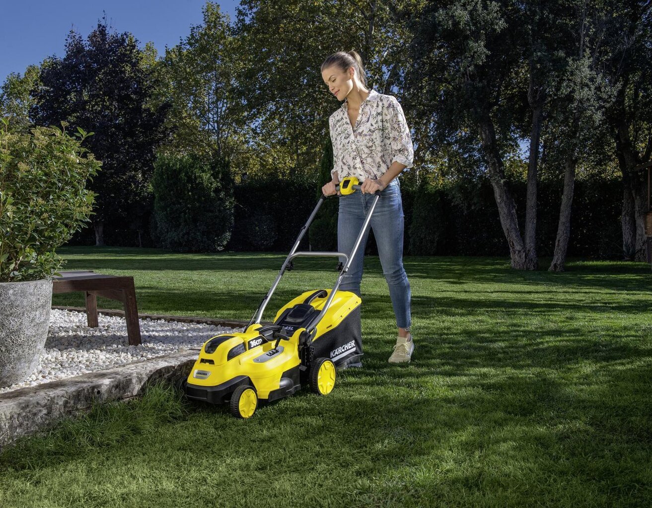 Akumuliatorinė vejapjovė Karcher LMO 18-36 kaina ir informacija | Vejapjovės, žoliapjovės | pigu.lt