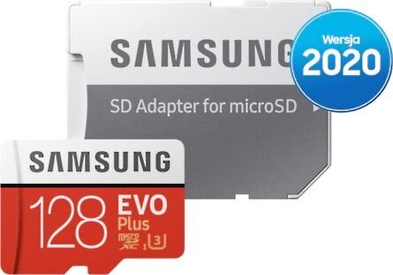 Atminties kortelė telefonui Atminties kortelė Samsung EVO Plus microSD 2020  128 GB kaina | pigu.lt
