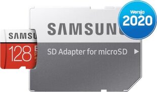 Карта памяти Samsung EVO Plus microSD 2020, 128 Гб цена и информация | Карты памяти для телефонов | pigu.lt