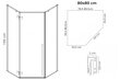Dušo kabina REA Diamond black mat, 80x80, 90x90, 100x100 cm цена и информация | Dušo kabinos | pigu.lt
