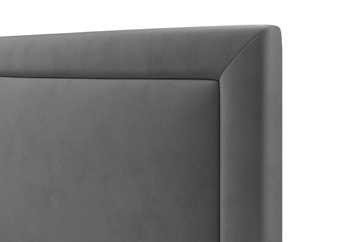 Lovos galvūgalis Mazzini Sofas Primevere 140 cm, tamsiai pilkas kaina ir informacija | Lovos | pigu.lt