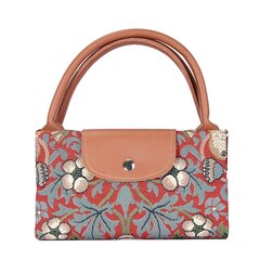 Складная сумка для покупок для женщин Signare Strawberry Thief Red цена и информация | Сумки для покупок | pigu.lt