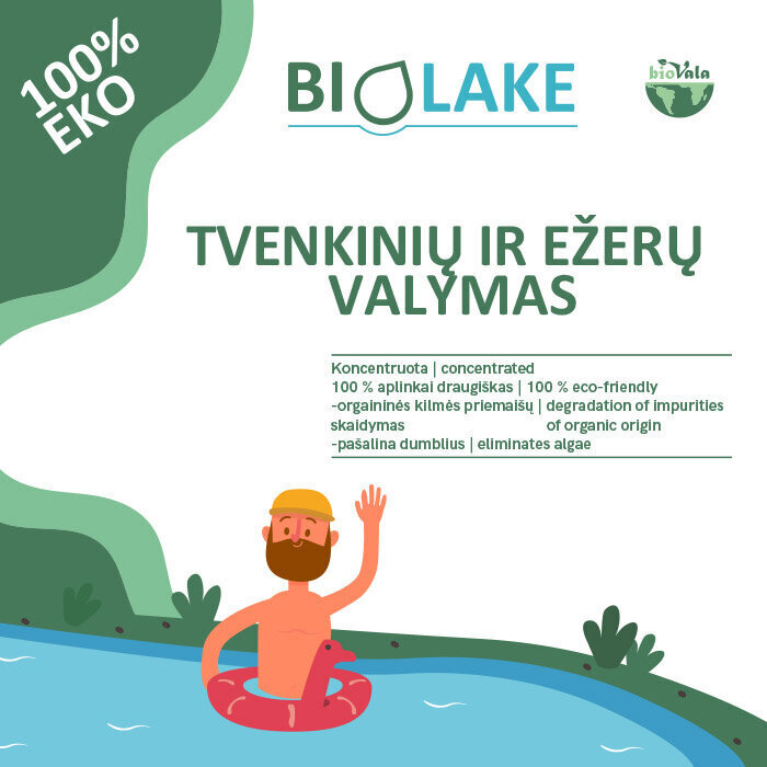 Priemonė tvenkinių, ežerų ir sodo baseinų valymui BioVala - BioLake, 500 g / 50 m3 цена и информация | Mikroorganizmai, bakterijos | pigu.lt