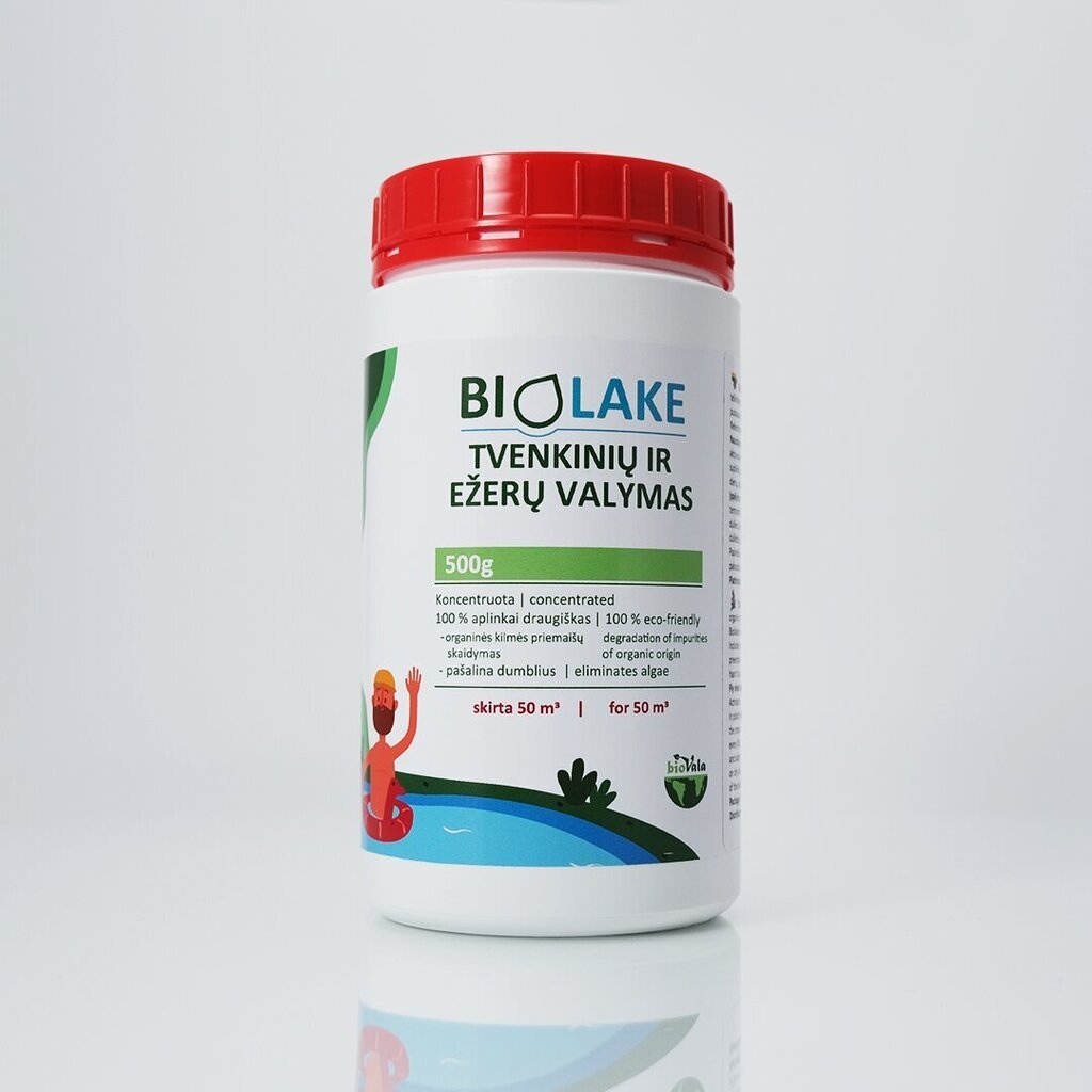 Priemonė tvenkinių, ežerų ir sodo baseinų valymui BioVala - BioLake, 500 g / 50 m3 цена и информация | Mikroorganizmai, bakterijos | pigu.lt