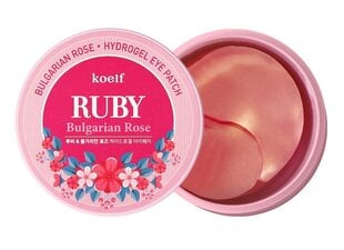 Hidrogelinės paakių pagalvėlės Petitfee Ruby & Bulgarian Rose 60vnt. kaina ir informacija | Veido kaukės, paakių kaukės | pigu.lt