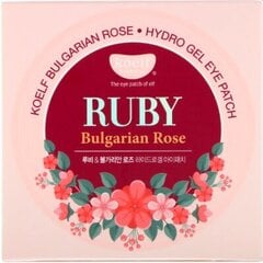 Hidrogelinės paakių pagalvėlės Petitfee Ruby & Bulgarian Rose 60vnt. kaina ir informacija | Veido kaukės, paakių kaukės | pigu.lt