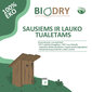 Priemonė sausiems ir lauko tualetams BioVala – BIODRY, 250 g / 5 m3 цена и информация | Mikroorganizmai, bakterijos | pigu.lt