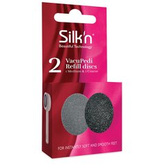 Чистящие головки Silk'n VacuPedi Soft&Medium (2 шт.) цена и информация | Аппараты для маникюра и педикюра | pigu.lt