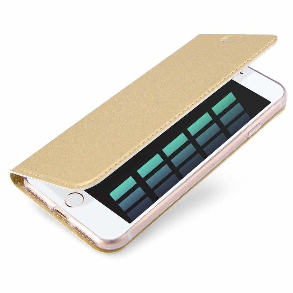 Dux Ducis Skin Pro Atverčiamas dėklas telefonui iPhone SE 2020 / iPhone 8 / iPhone 7, Auksinis kaina ir informacija | Telefono dėklai | pigu.lt