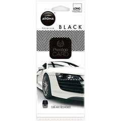 Aroma автомобильный освежитель воздуха Prestige Card Black 6 г цена и информация | Освежители воздуха для салона | pigu.lt