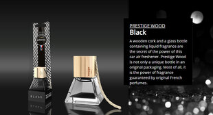 Освежитель воздуха для автомобиля Aroma Pestige Wood Black 7мл цена и информация | Освежители воздуха для салона | pigu.lt