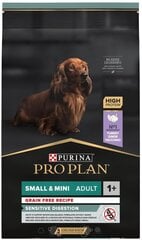 Purina Pro Plan Grain Free Sensitive Digestion suaugusiems mažų veislių šunims, 7 kg цена и информация | Сухой корм для собак | pigu.lt