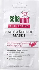 Увлажняющая и укрепляющая маска для лица с гиалуроновой кислотой и Q10 Sebamed Anti-Aging 2 x 5 мл. цена и информация | Маски для лица, патчи для глаз | pigu.lt