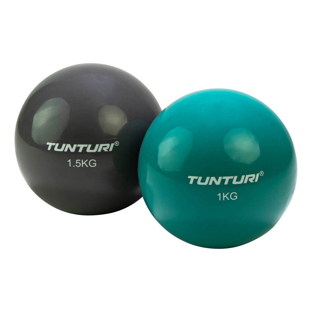Svorinis kamuolys Tunturi Toning ball, 1.5 kg kaina ir informacija | Gimnastikos kamuoliai | pigu.lt