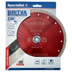 Deimantinis diskas Britva 230x2x22 mm kaina ir informacija | Mechaniniai įrankiai | pigu.lt