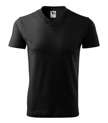 V-neck футболка Unisex черная цена и информация | Футболка мужская | pigu.lt