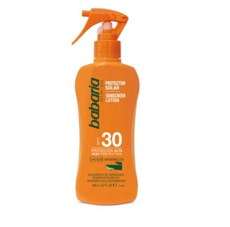 Purškiamas losjonas nuo saulės SPF30 Babaria, 200 ml цена и информация | Kremai nuo saulės | pigu.lt