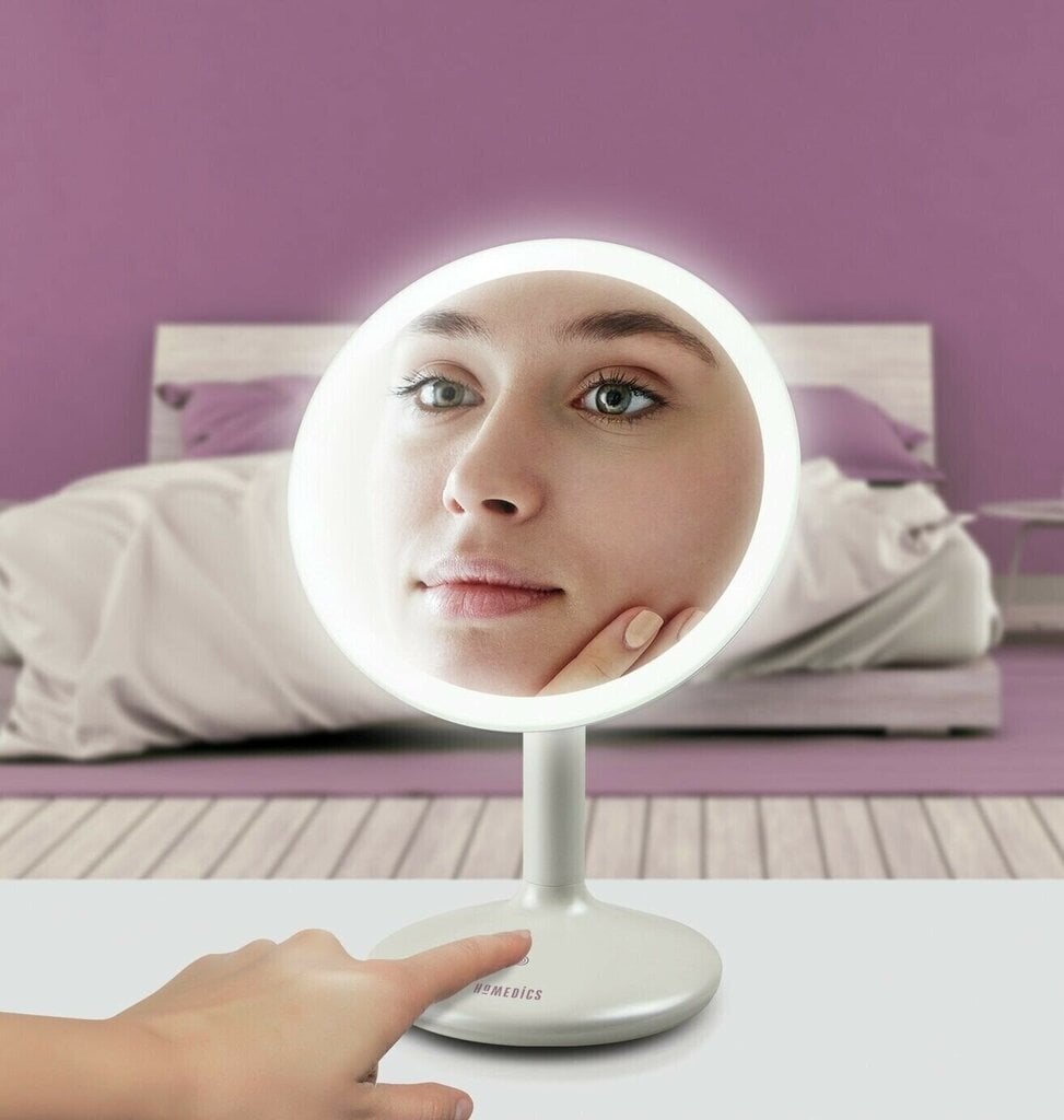 Pastatomas veidrodėlis Homedics Touch & Glow MIR-SR820-EU kaina ir informacija | Kosmetinės, veidrodėliai | pigu.lt