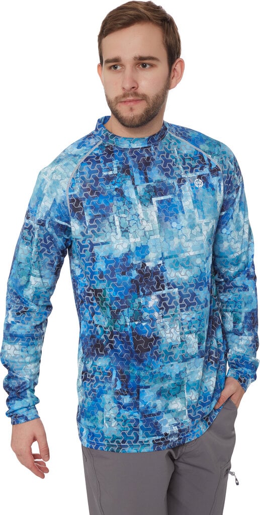 Sportiniai marškinėliai ilgomis rankovėmis Mark Evo FHM, šviesiai mėlyni kaina ir informacija | Sportinė apranga vyrams | pigu.lt