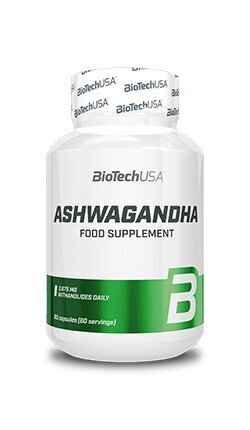 Maisto papildas BioTech Ashwagandha, 60 kaps. kaina | pigu.lt