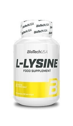 Maisto papildas BioTech L-Lysine, 90 kapsulių kaina ir informacija | Aminorūgštys | pigu.lt