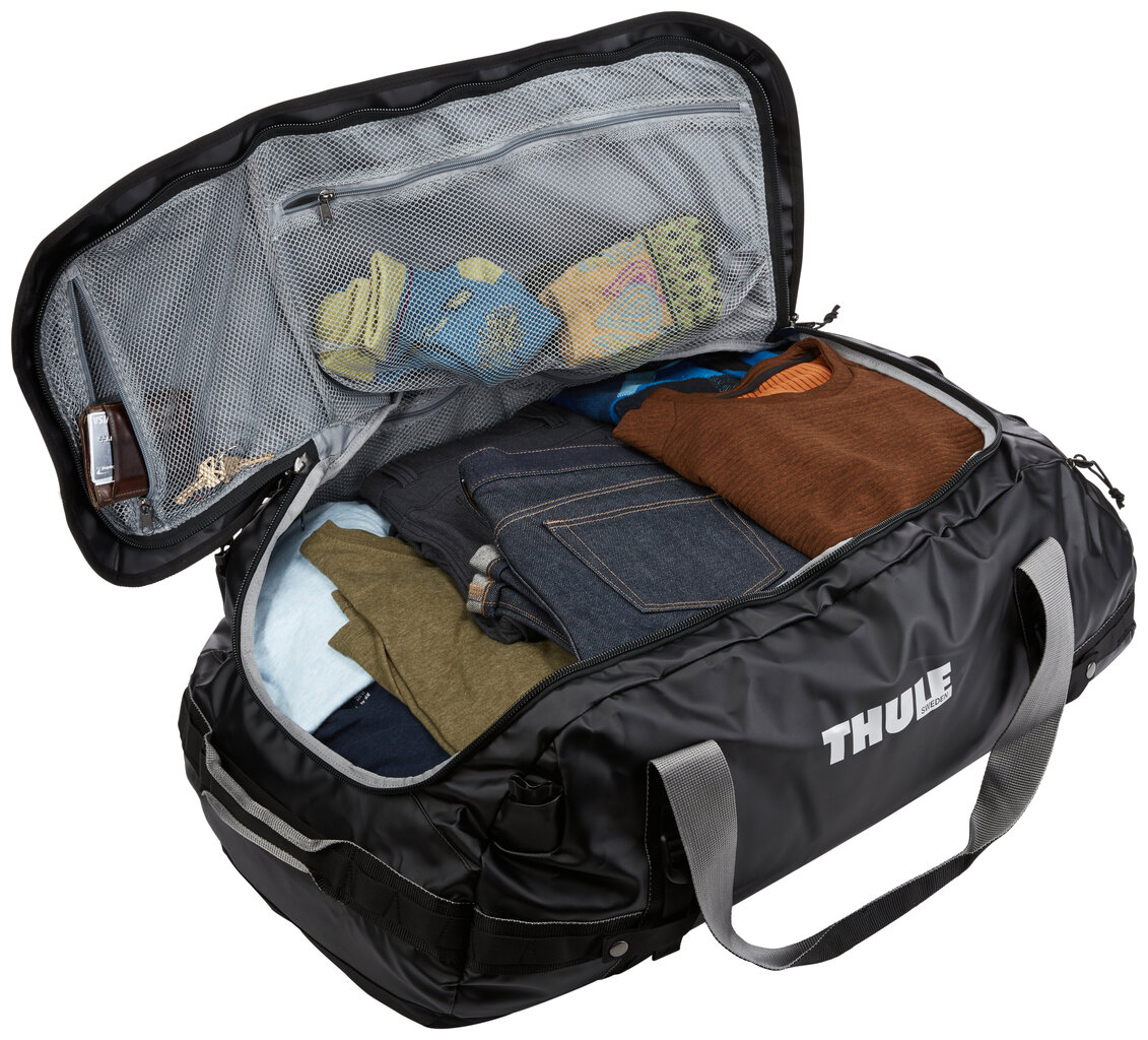 Turistinis/sportinis krepšys-kuprinė Thule Chasm TDSD-204, 90 l, juoda kaina ir informacija | Kuprinės ir krepšiai | pigu.lt