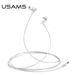 USAMS Słuchawki stereo EP-37 3,5 mm biały|white HSEP3702 цена и информация | Наушники | pigu.lt
