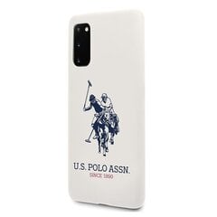 Чехол US Polo USHCS62SLHRWH для Samsung Galaxy S20 G980, белый цена и информация | Чехлы для телефонов | pigu.lt