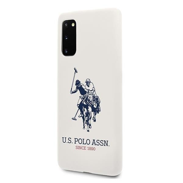 US Polo USHCS62SLHRWH, skirtas S20 G980, baltas цена и информация | Telefono dėklai | pigu.lt