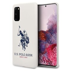 Чехол US Polo USHCS62SLHRWH для Samsung Galaxy S20 G980, белый цена и информация | Чехлы для телефонов | pigu.lt