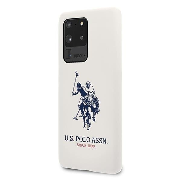 US Polo USHCS69SLHRWH, skirtas S20 Ultra G988, baltas kaina ir informacija | Telefono dėklai | pigu.lt