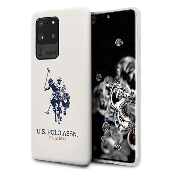 US Polo USHCS69SLHRWH, skirtas S20 Ultra G988, baltas kaina ir informacija | Telefono dėklai | pigu.lt