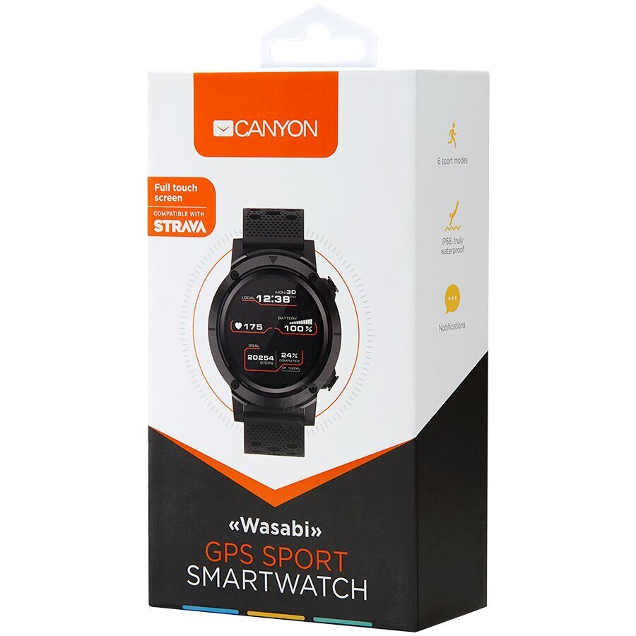 Canyon Wasabi SW-82 Black kaina ir informacija | Išmanieji laikrodžiai (smartwatch) | pigu.lt