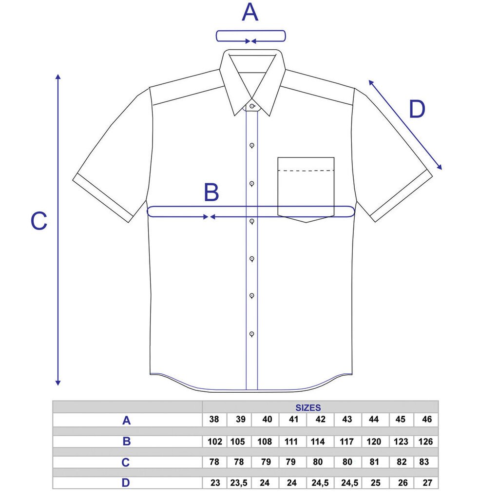 Gėlėti marškiniai trumpomis rankovėmis vyrams Nordic, mėlyni kaina ir informacija | Vyriški marškiniai | pigu.lt